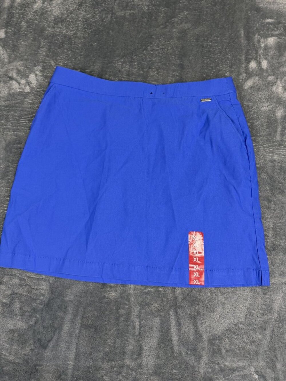 Rafaella Womens Blue Skirt Stretch Waistband Side Pockets XL NWT